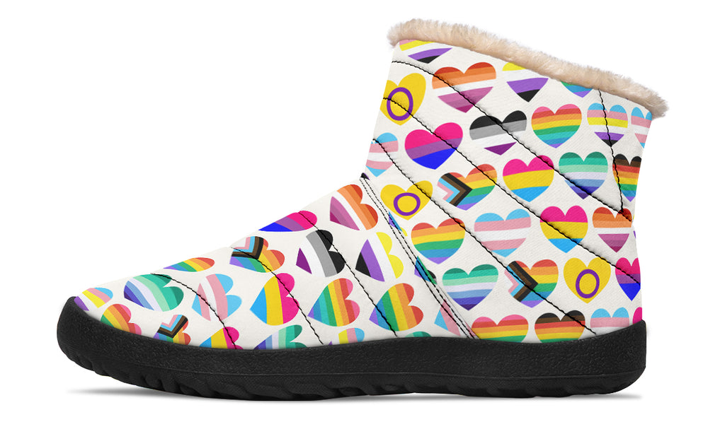 Pride Faux Fur Ankle Boots