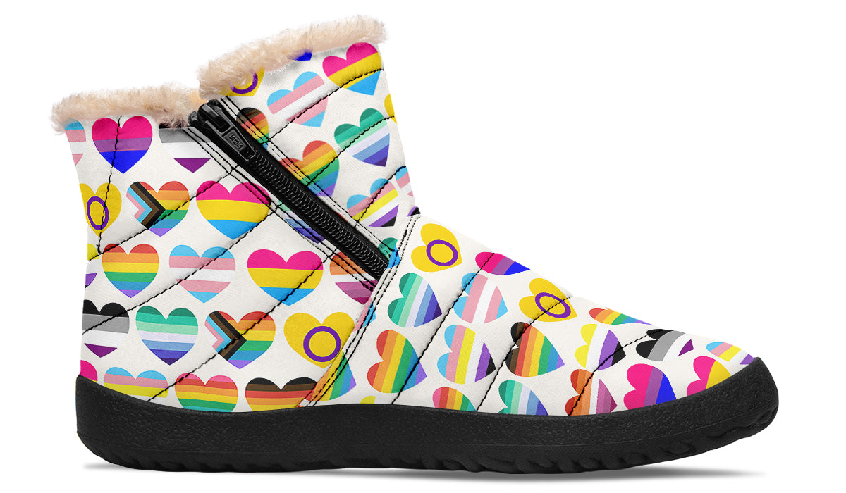 Pride Faux Fur Ankle Boots