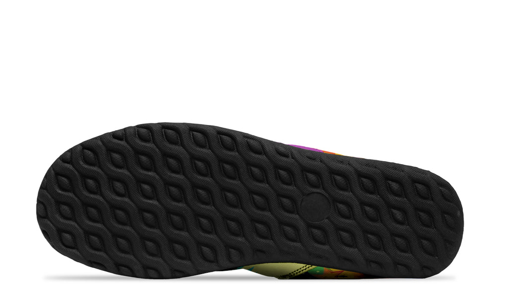 Psychedelic Mushies Faux Fur Ankle Boots