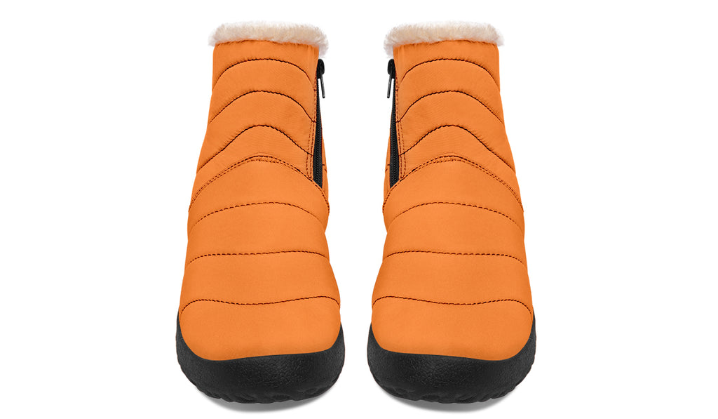 Pumpkin Pop Faux Fur Ankle Boots