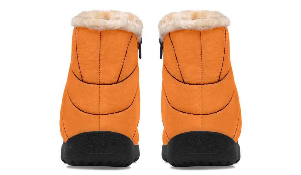 Pumpkin Pop Faux Fur Ankle Boots