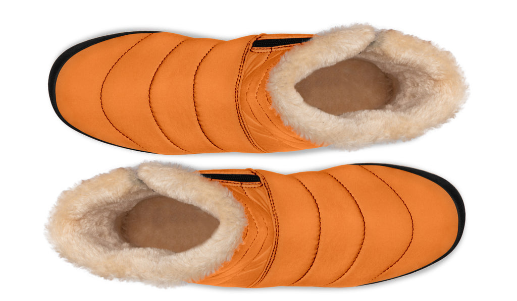 Pumpkin Pop Faux Fur Ankle Boots