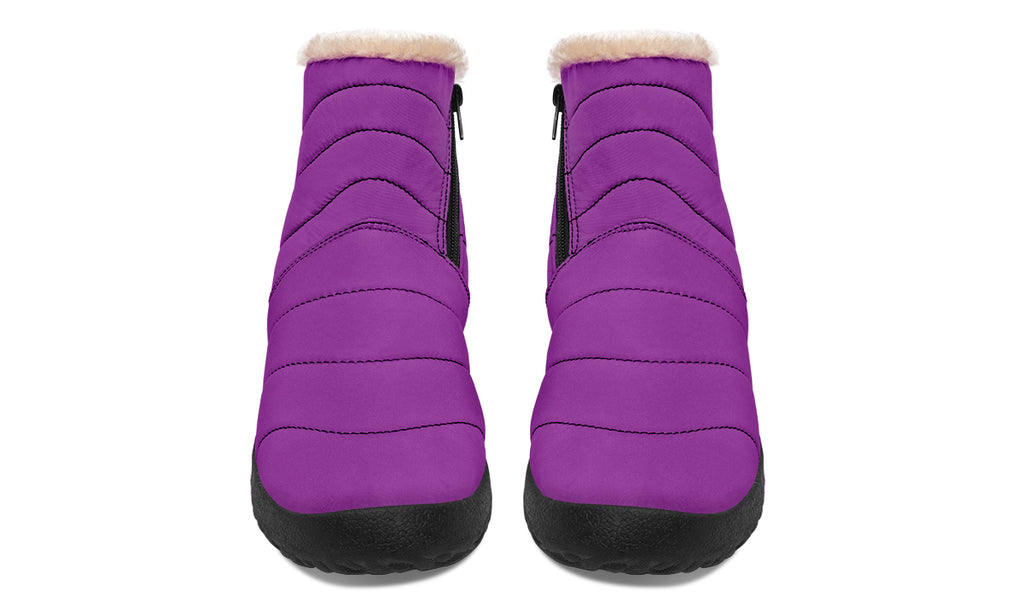 Purple Reign Faux Fur Ankle Boots