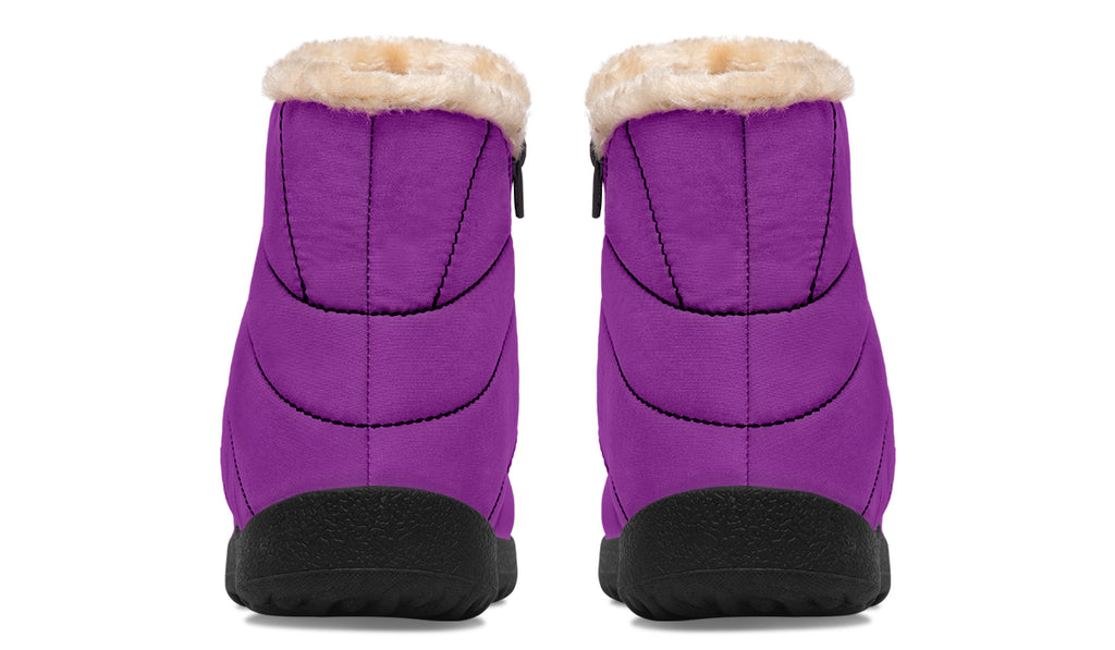 Purple Reign Faux Fur Ankle Boots