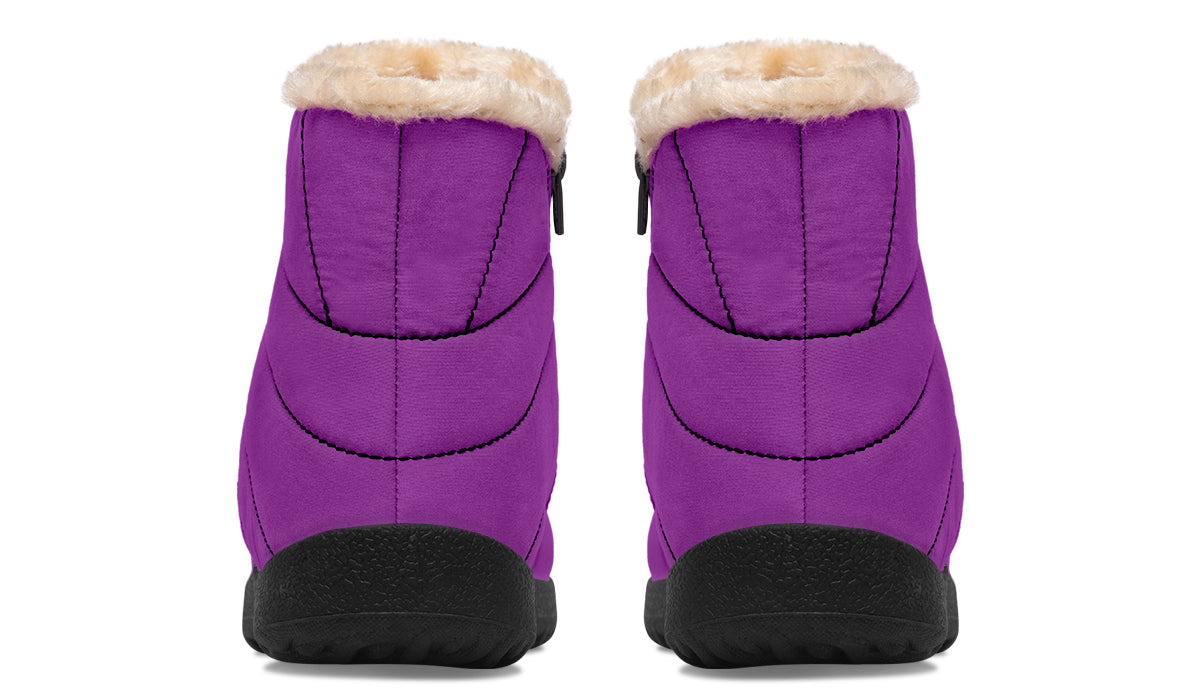 Purple Reign Faux Fur Ankle Boots