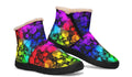 Rainbow Bubbles Faux Fur Ankle Boots