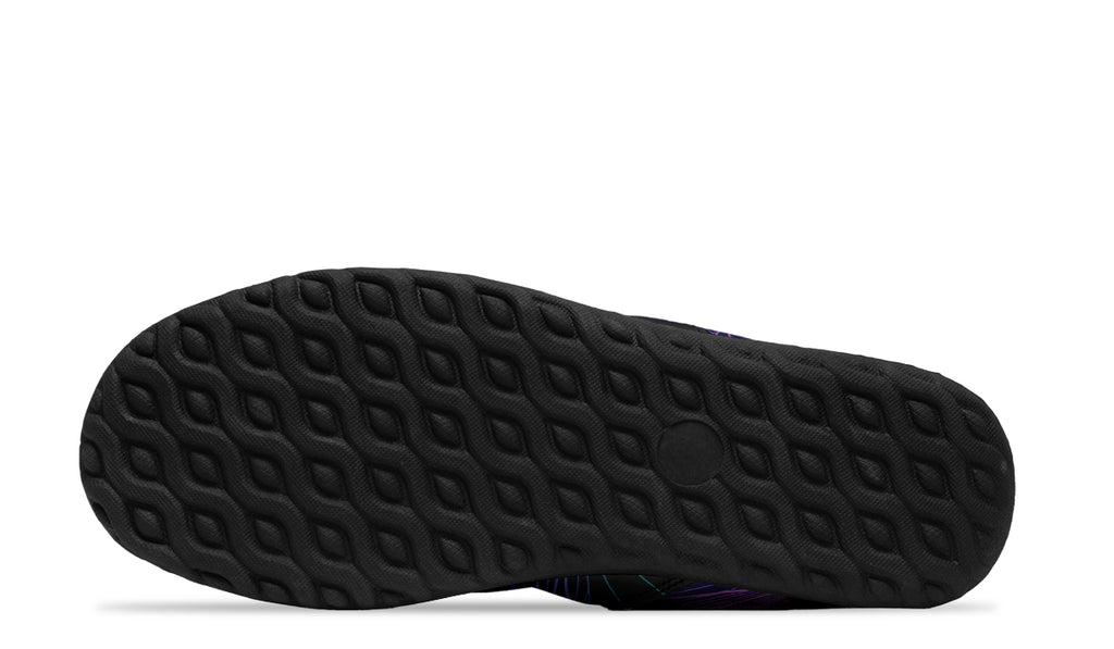 Rainbow Lotus Flowers Faux Fur Ankle Boots