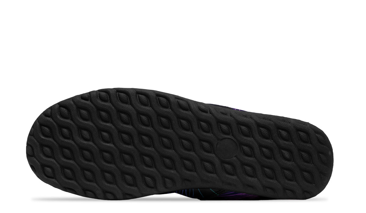 Rainbow Lotus Flowers Faux Fur Ankle Boots