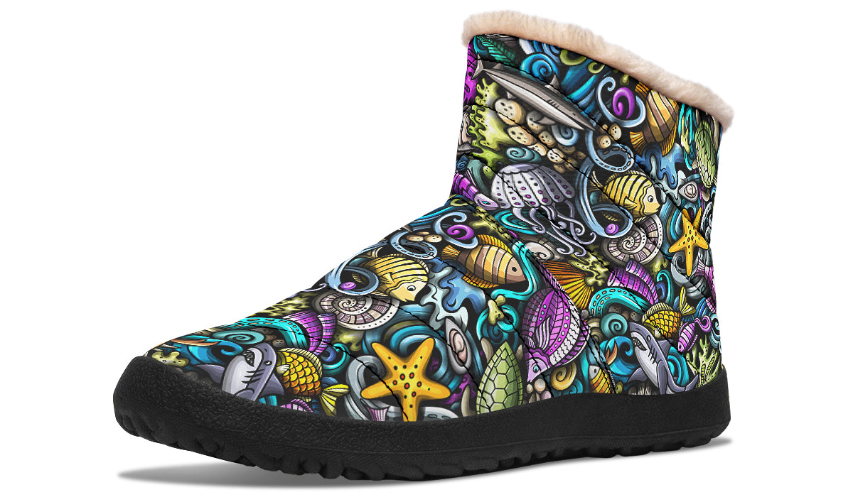 Reef Riot Faux Fur Ankle Boots