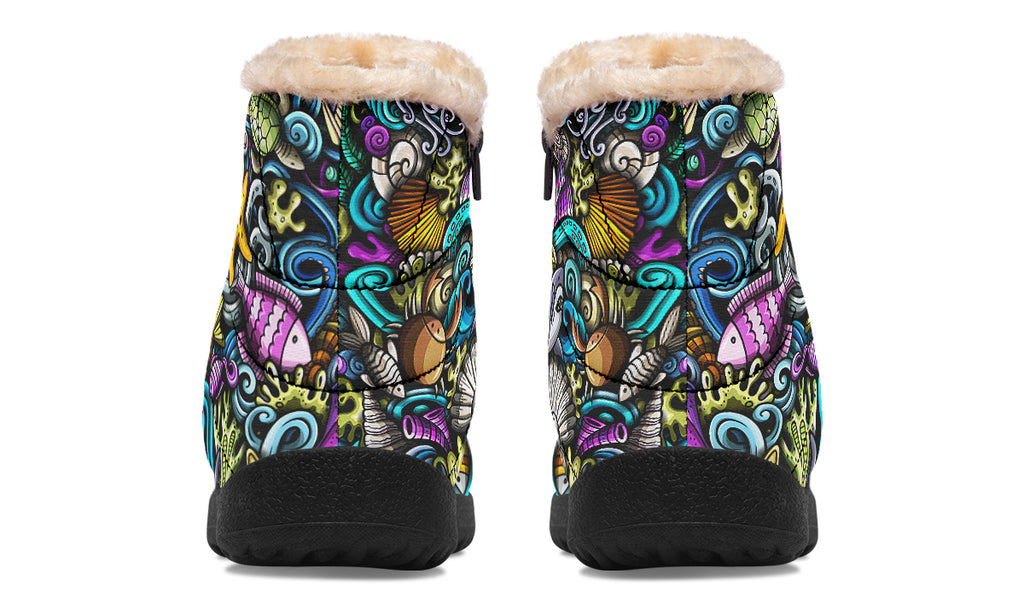 Reef Riot Faux Fur Ankle Boots