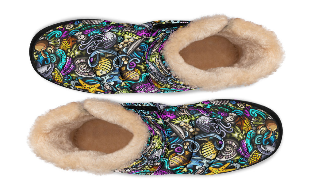 Reef Riot Faux Fur Ankle Boots