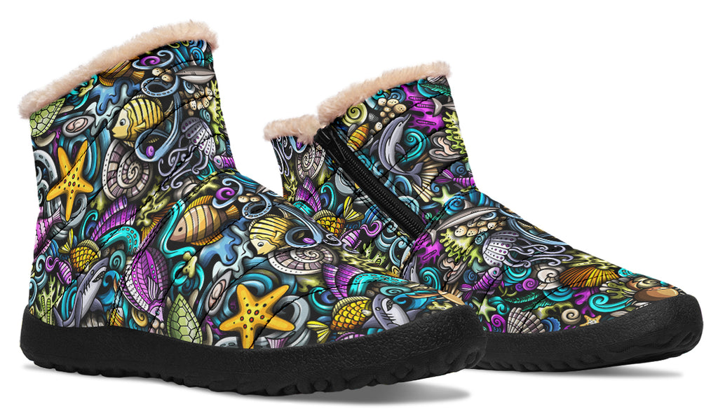 Reef Riot Faux Fur Ankle Boots