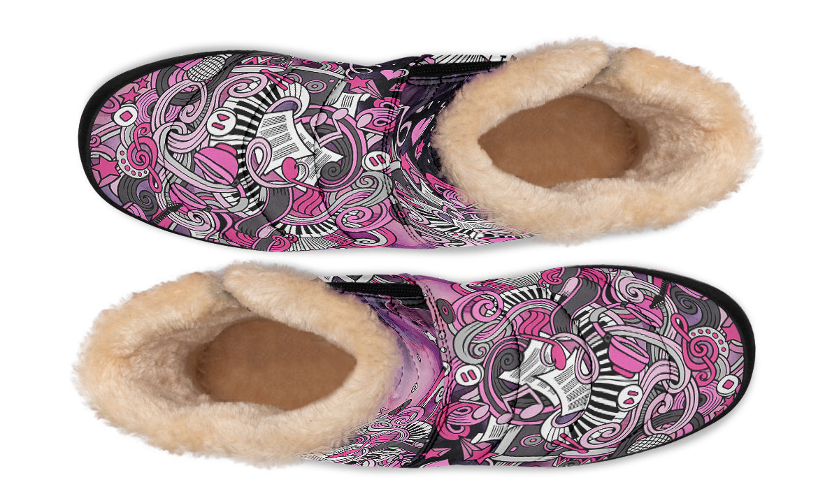 Rock Chic Faux Fur Ankle Boots