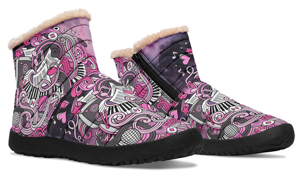 Rock Chic Faux Fur Ankle Boots