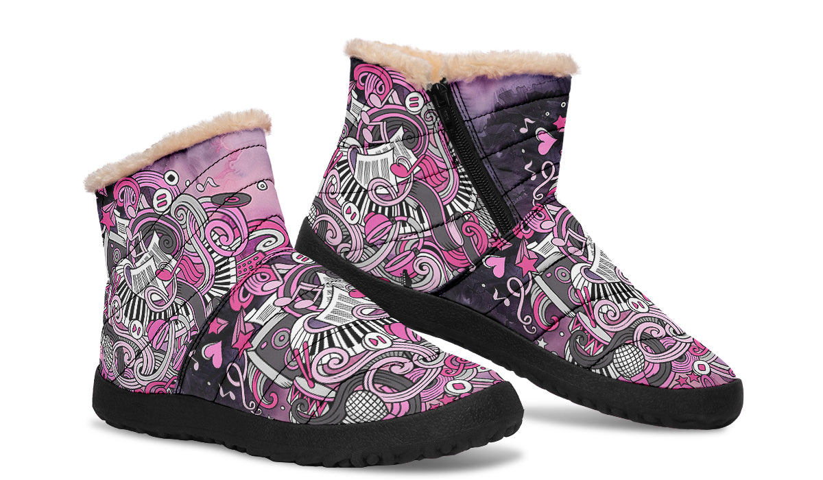 Rock Chic Faux Fur Ankle Boots