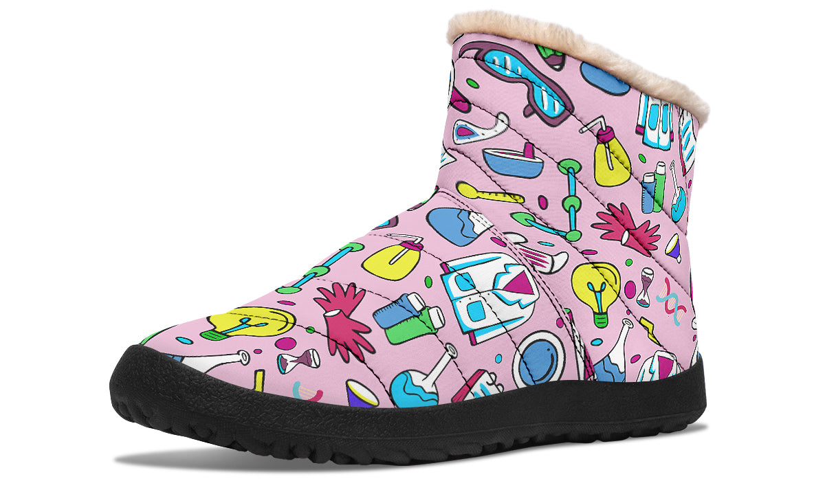 S T E M Faux Fur Ankle Boots