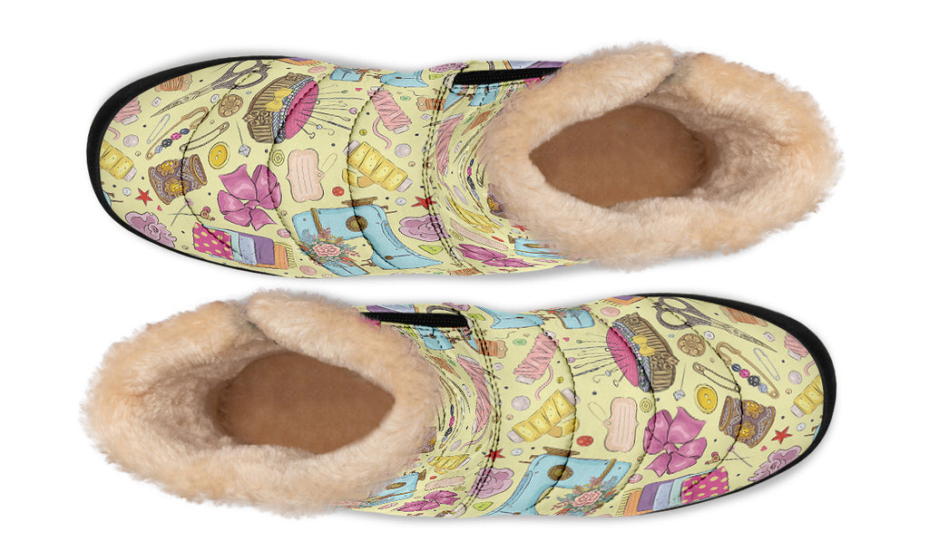 Sew What Faux Fur Ankle Boots