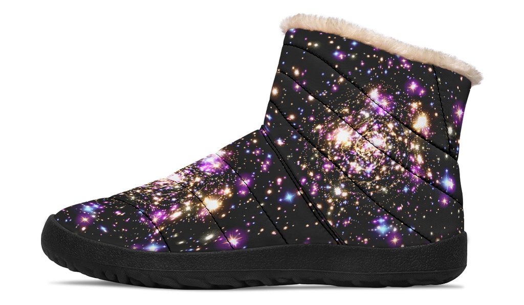 Starlight Faux Fur Ankle Boots Offbeat Sweetie