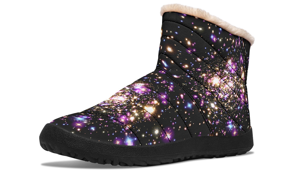 Starlight Faux Fur Ankle Boots Offbeat Sweetie