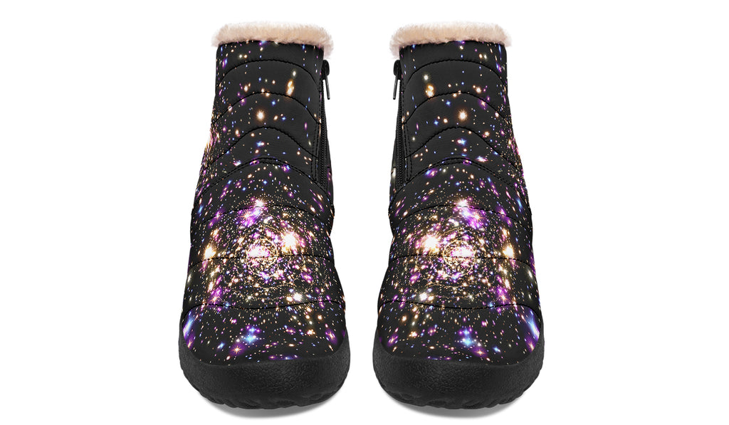 Starlight Faux Fur Ankle Boots Offbeat Sweetie