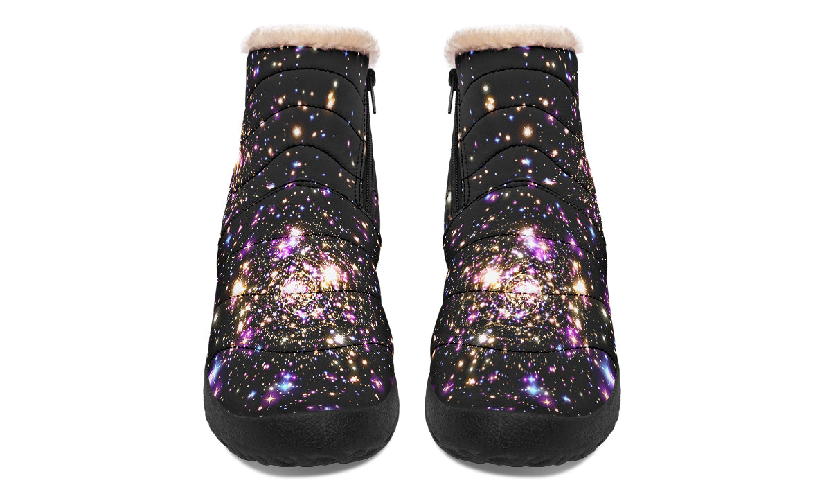 Starlight Faux Fur Ankle Boots Offbeat Sweetie