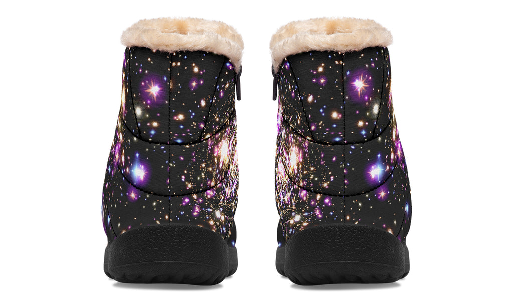 Starlight Faux Fur Ankle Boots Offbeat Sweetie
