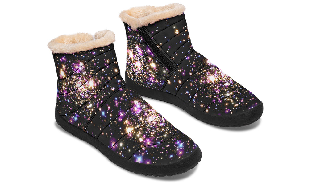 Starlight Faux Fur Ankle Boots Offbeat Sweetie