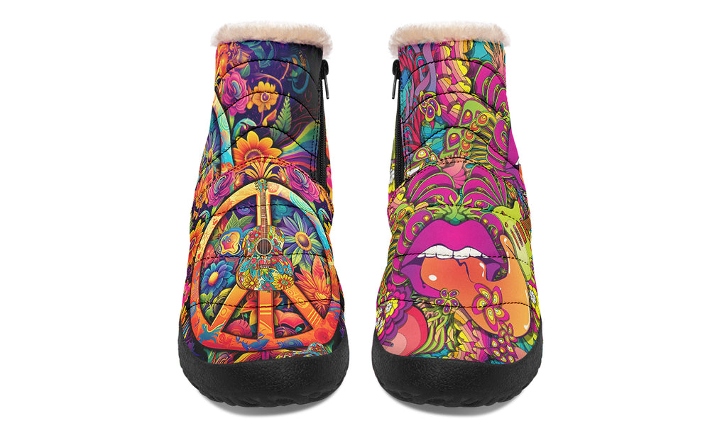 Summer Of Love Faux Fur Ankle Boots