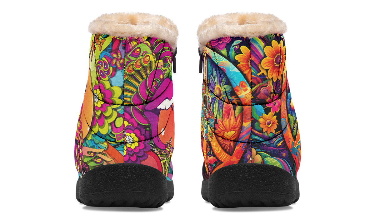 Summer Of Love Faux Fur Ankle Boots