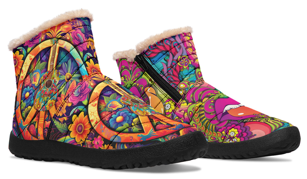 Summer Of Love Faux Fur Ankle Boots