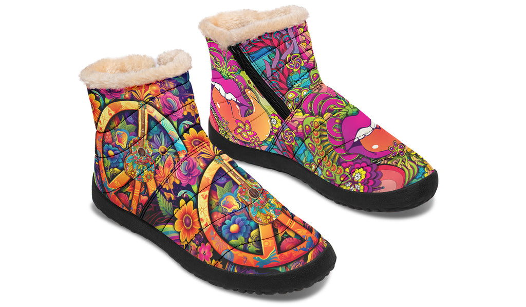 Summer Of Love Faux Fur Ankle Boots