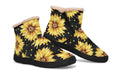 Sunflowers Faux Fur Ankle Boots