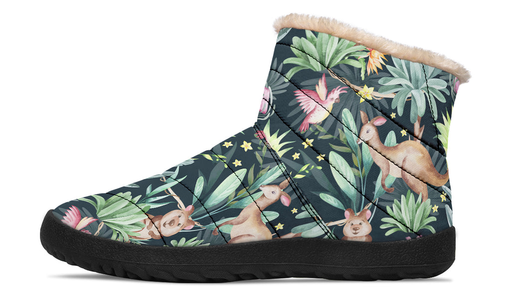 Wonderful Wildlife Faux Fur Ankle Boots