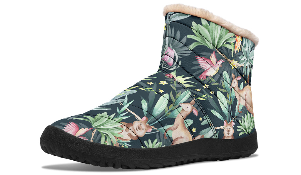 Wonderful Wildlife Faux Fur Ankle Boots