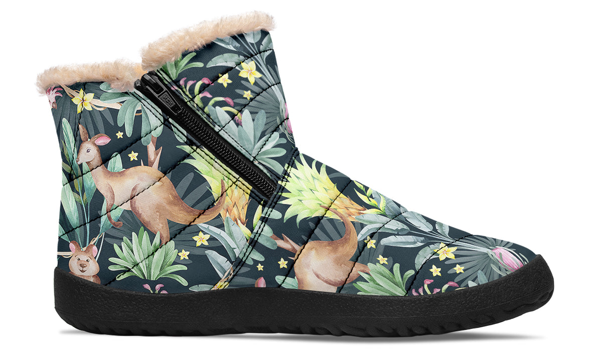 Wonderful Wildlife Faux Fur Ankle Boots