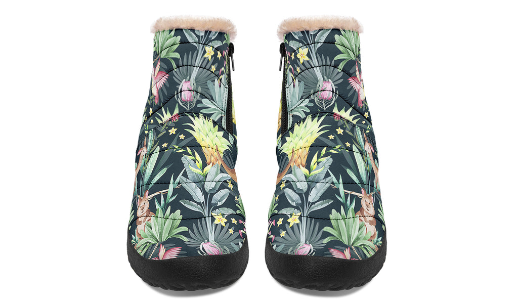 Wonderful Wildlife Faux Fur Ankle Boots