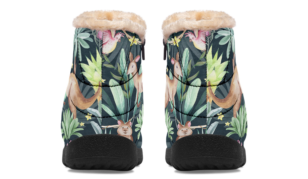 Wonderful Wildlife Faux Fur Ankle Boots