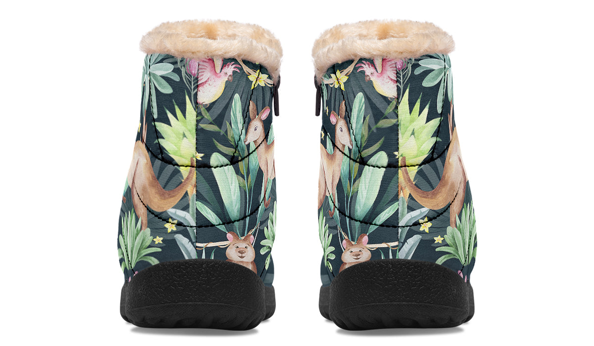 Wonderful Wildlife Faux Fur Ankle Boots