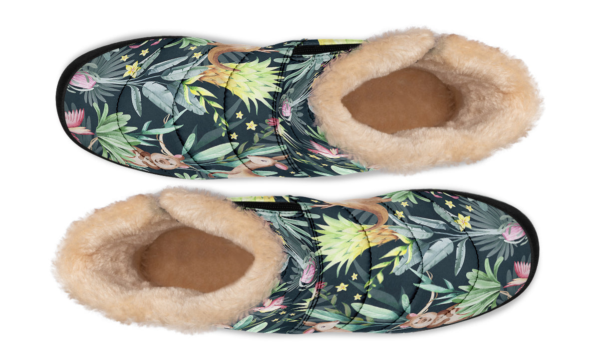 Wonderful Wildlife Faux Fur Ankle Boots