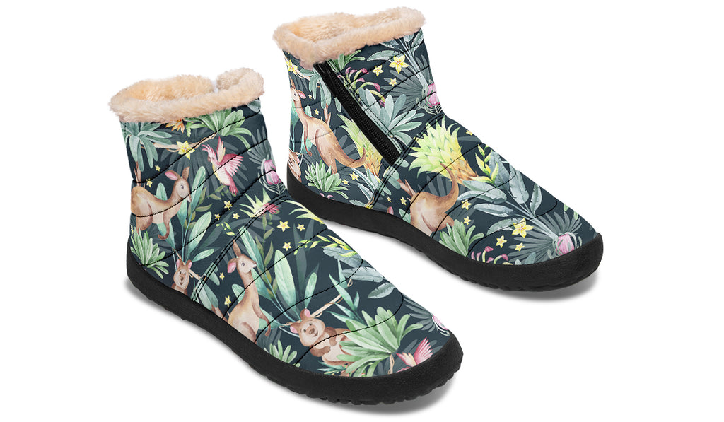 Wonderful Wildlife Faux Fur Ankle Boots