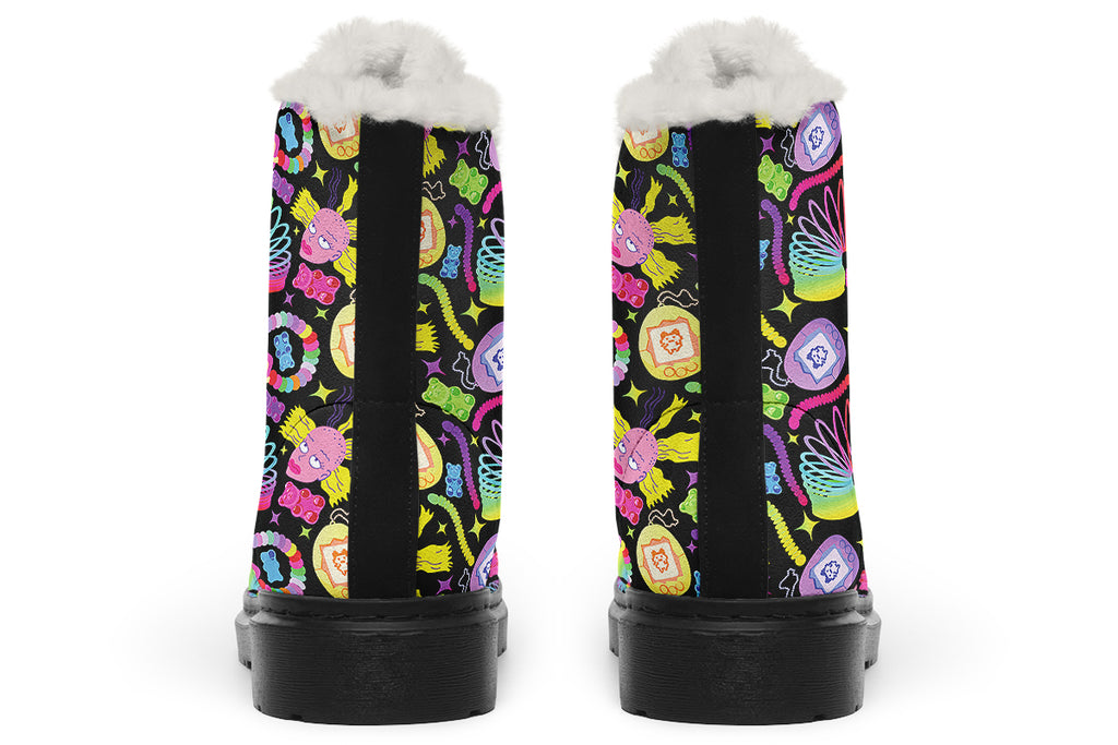 90s Kid Faux Fur Boots