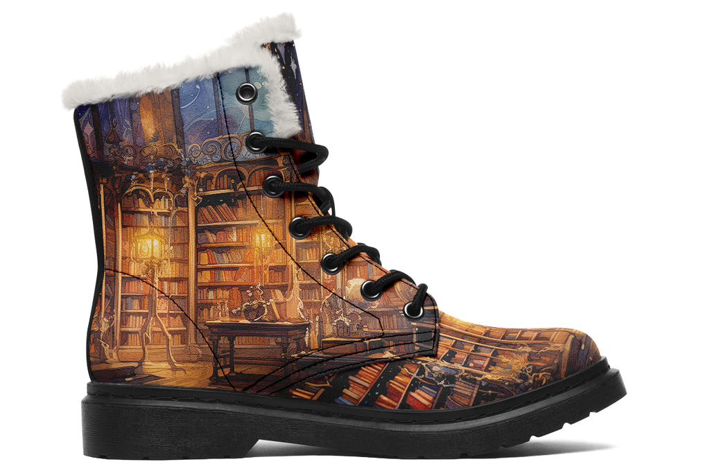 Bibliotheca Faux Fur Boots - Offbeat Sweetie