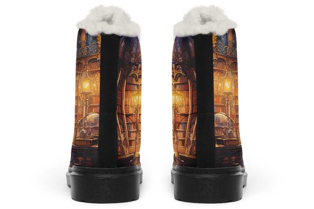 Bibliotheca Faux Fur Boots - Offbeat Sweetie