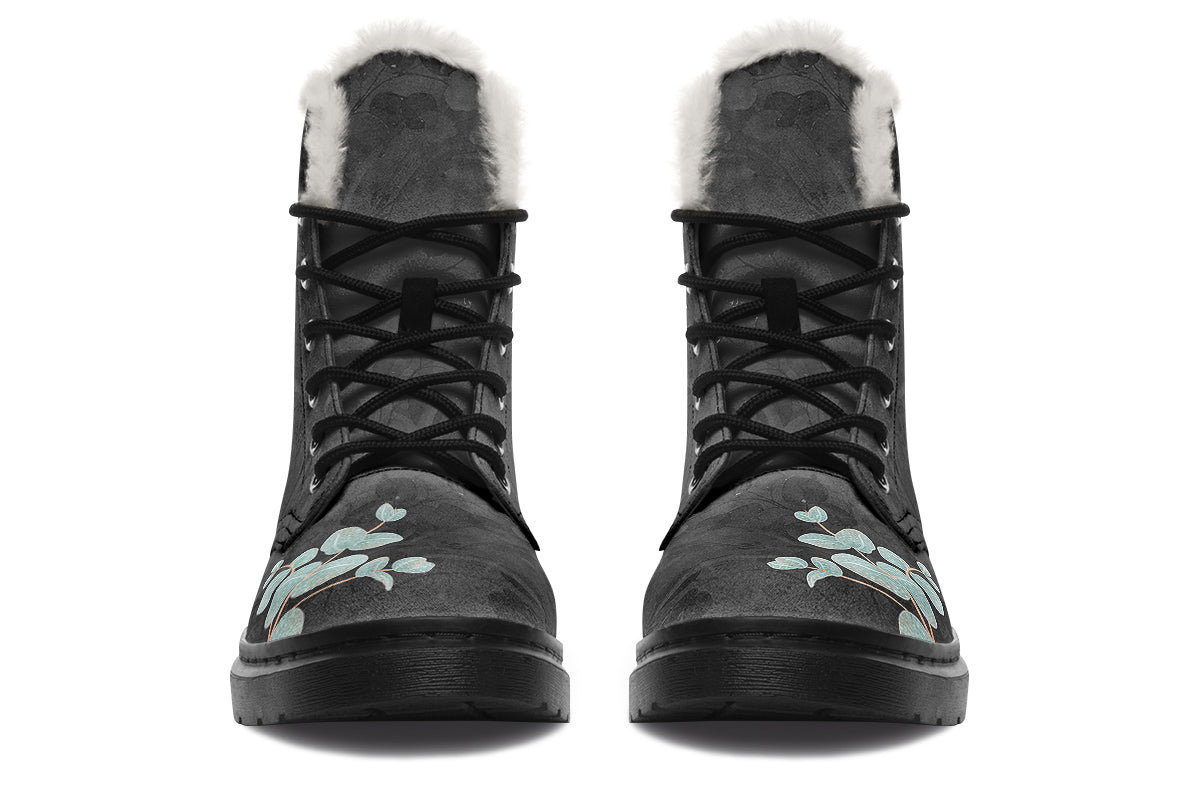 Cockatoo Faux Fur Boots - Offbeat Sweetie