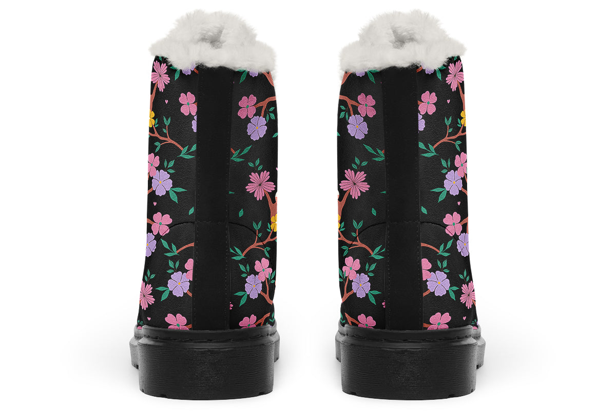 Comfy Cats Faux Fur Boots