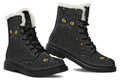 Cosmic Cat Eyes Faux Fur Boots