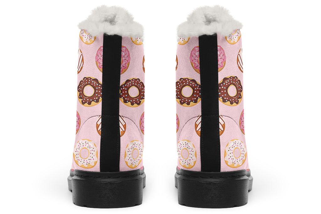 Donut Stop Me Now Faux Fur Boots - Offbeat Sweetie