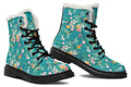 Dragonflies Faux Fur Boots - Offbeat Sweetie