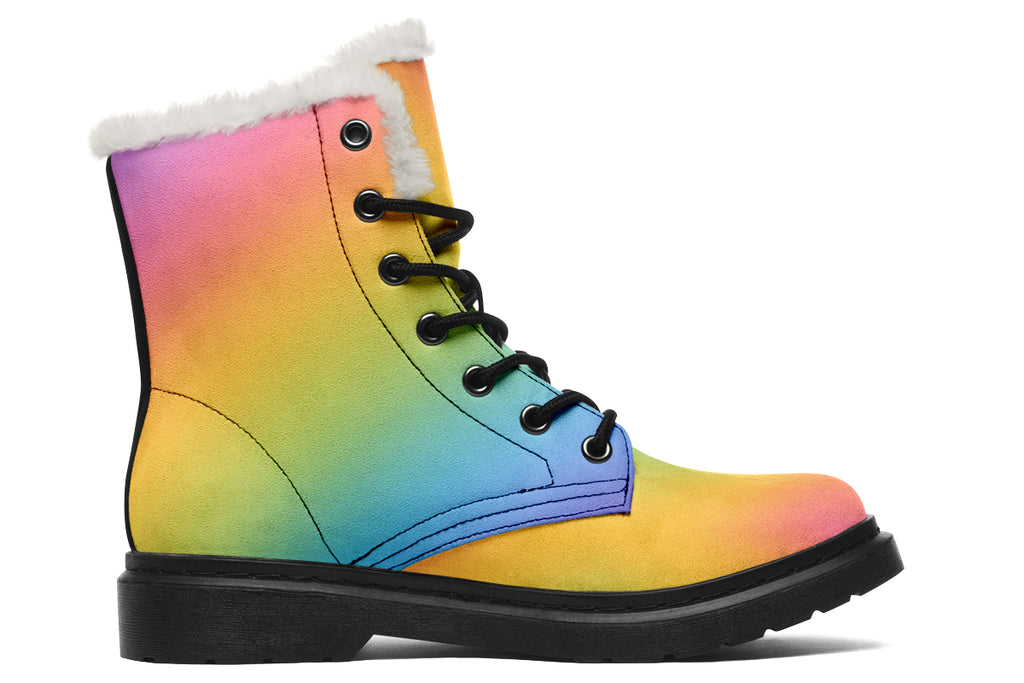 Fairy Floss Faux Fur Boots - Offbeat Sweetie