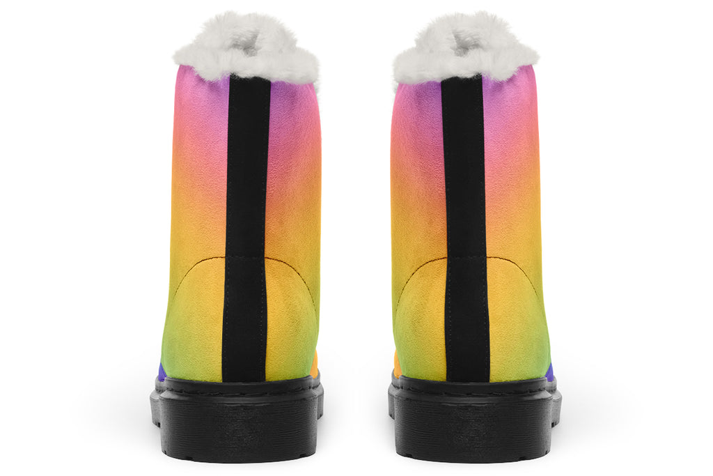 Fairy Floss Faux Fur Boots - Offbeat Sweetie